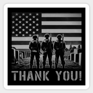 Thank You Veterans Sticker